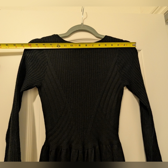 American Eagle Outfitters Black Ribbed Sweater Dress - Picture 10 of 10
